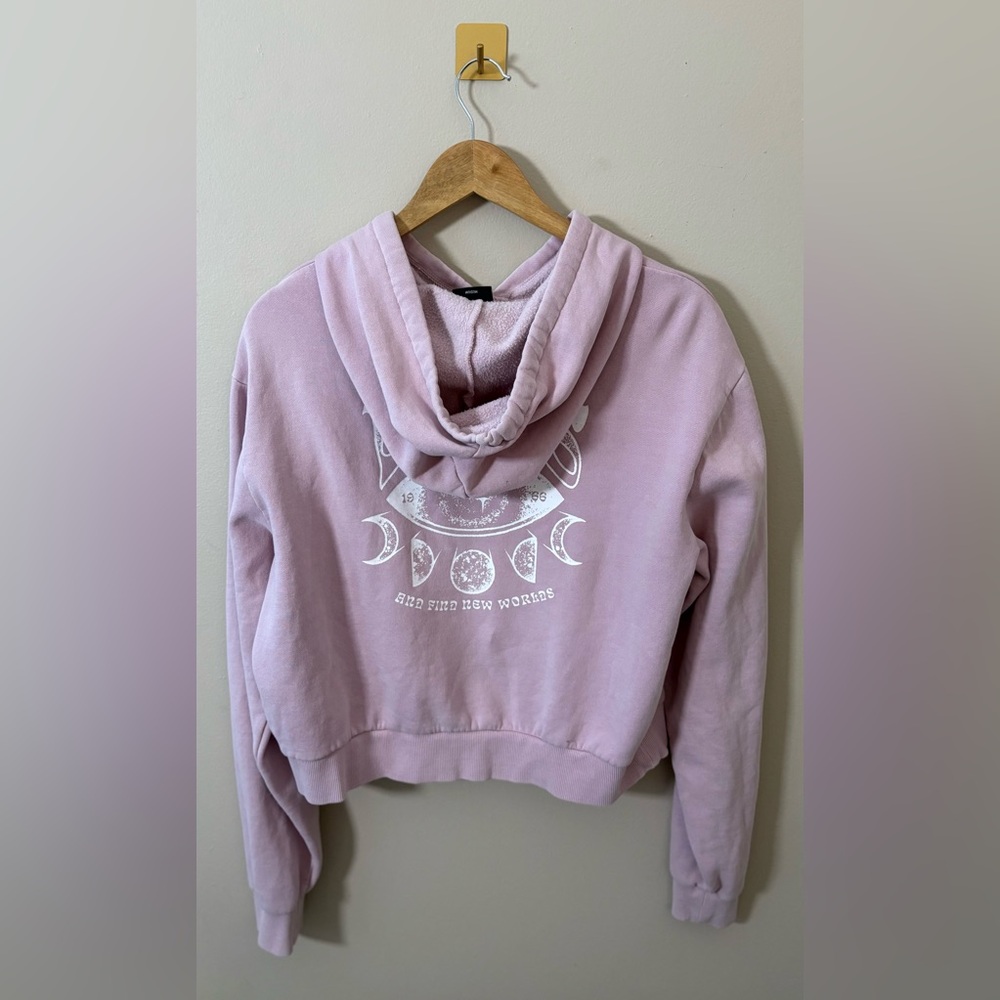 Women’s Medium Vans Light Pink New Worlds‎ Hoodie Sweatshirt